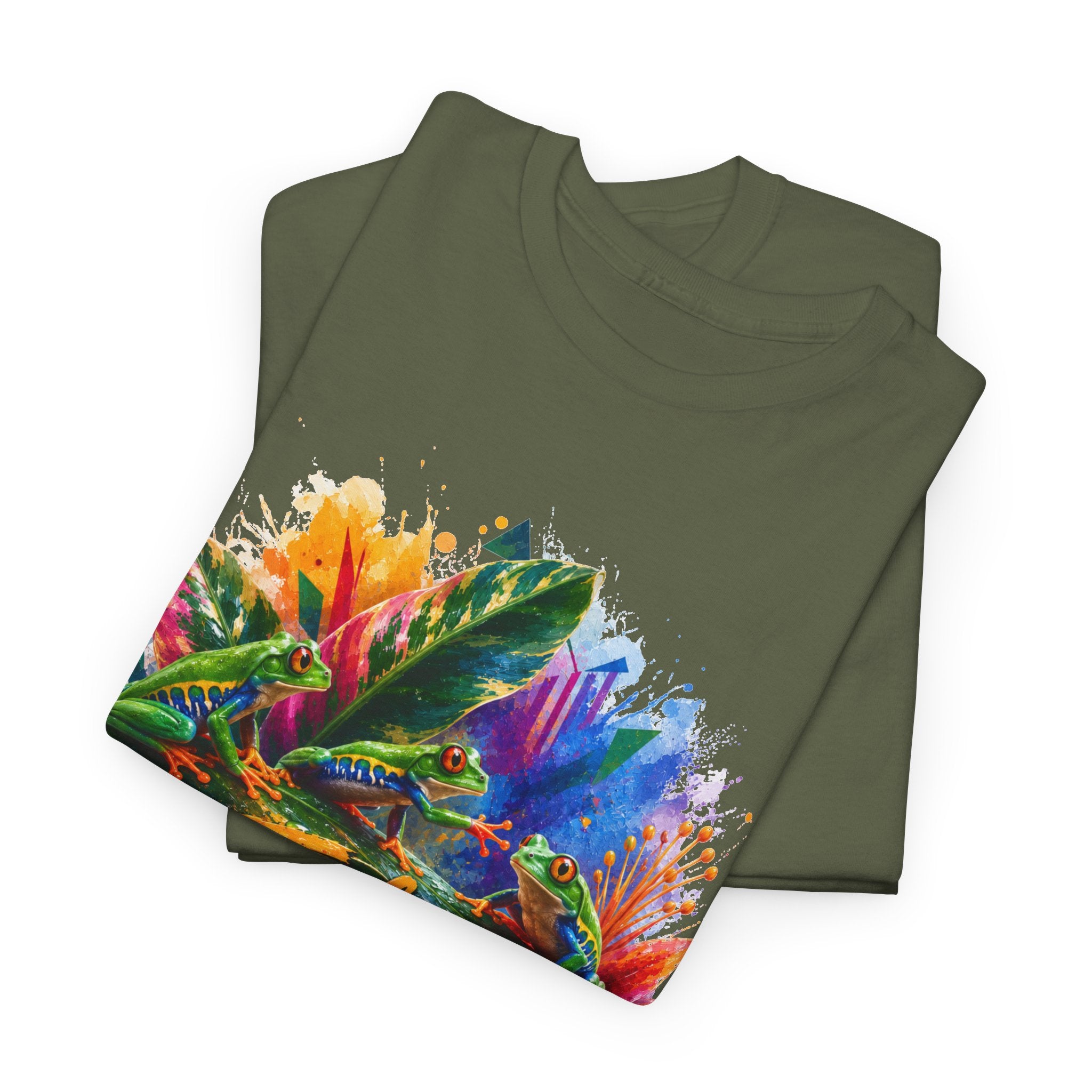 Feeling Froggy T-Shirt – Colorful Frog Graphic Tee