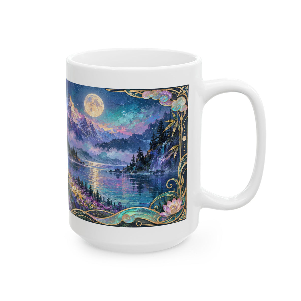 Panda Mugs – Asian-Inspired Art Nouveau Nature Collection