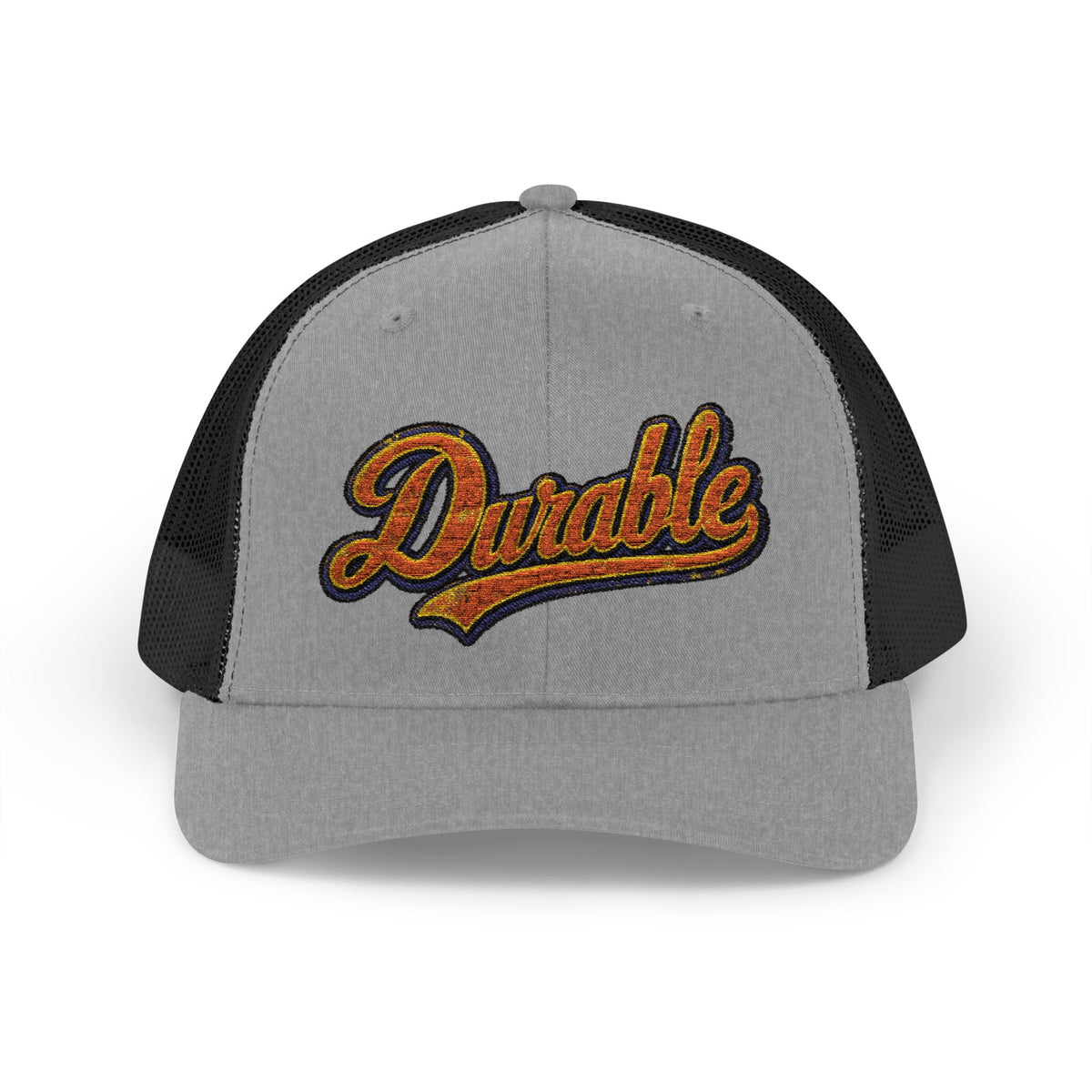 Durable Retro Script Snapback Trucker Cap