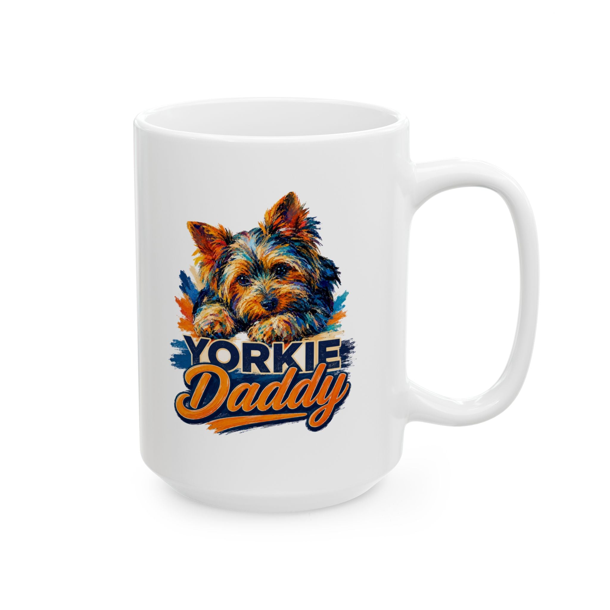 Autumn Dog Mom Ceramic Mug – Fall Leaves & Pup Coffee Cup (11oz, 15oz)