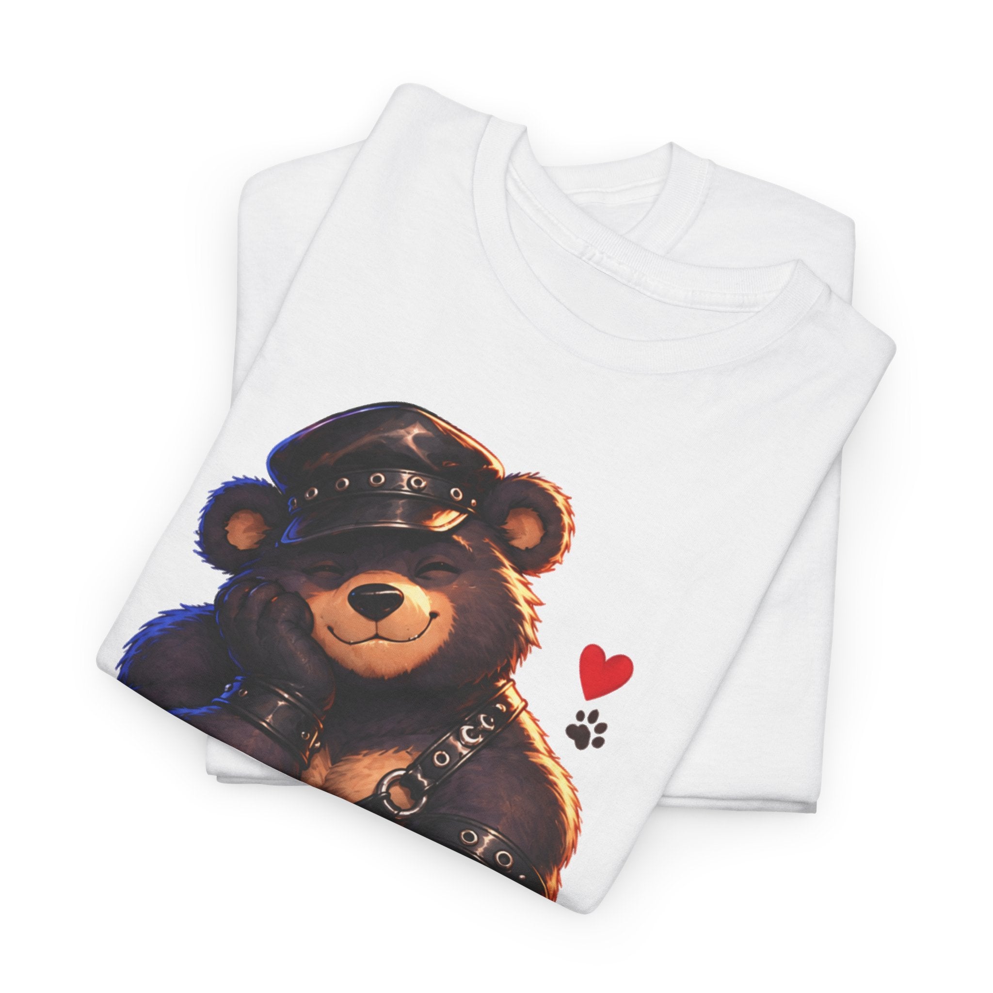 Leather Bear Graphic Tee — Cute Biker Teddy Shirt. Bears and leather men, Bears t-shirt