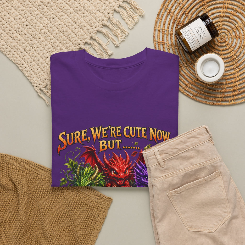 Cute Monster Trio T-Shirt – "Sure We’re Cute Now… Don’t Come For Us" Graphic Tee
