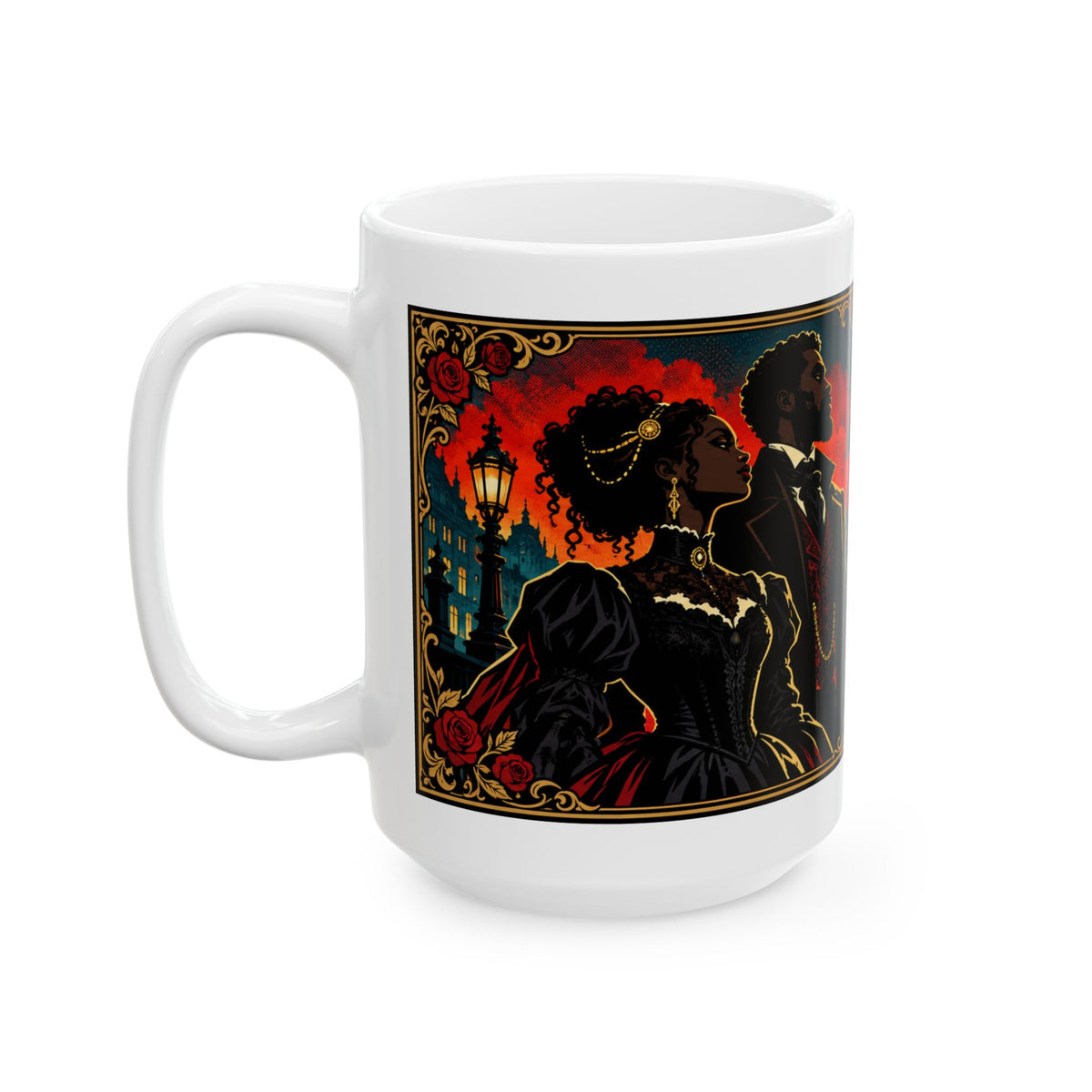 Inspirational Ceramic Mug — “Walk in Your Power” Rooted in Greatness Afrocentric Empowerment Mug