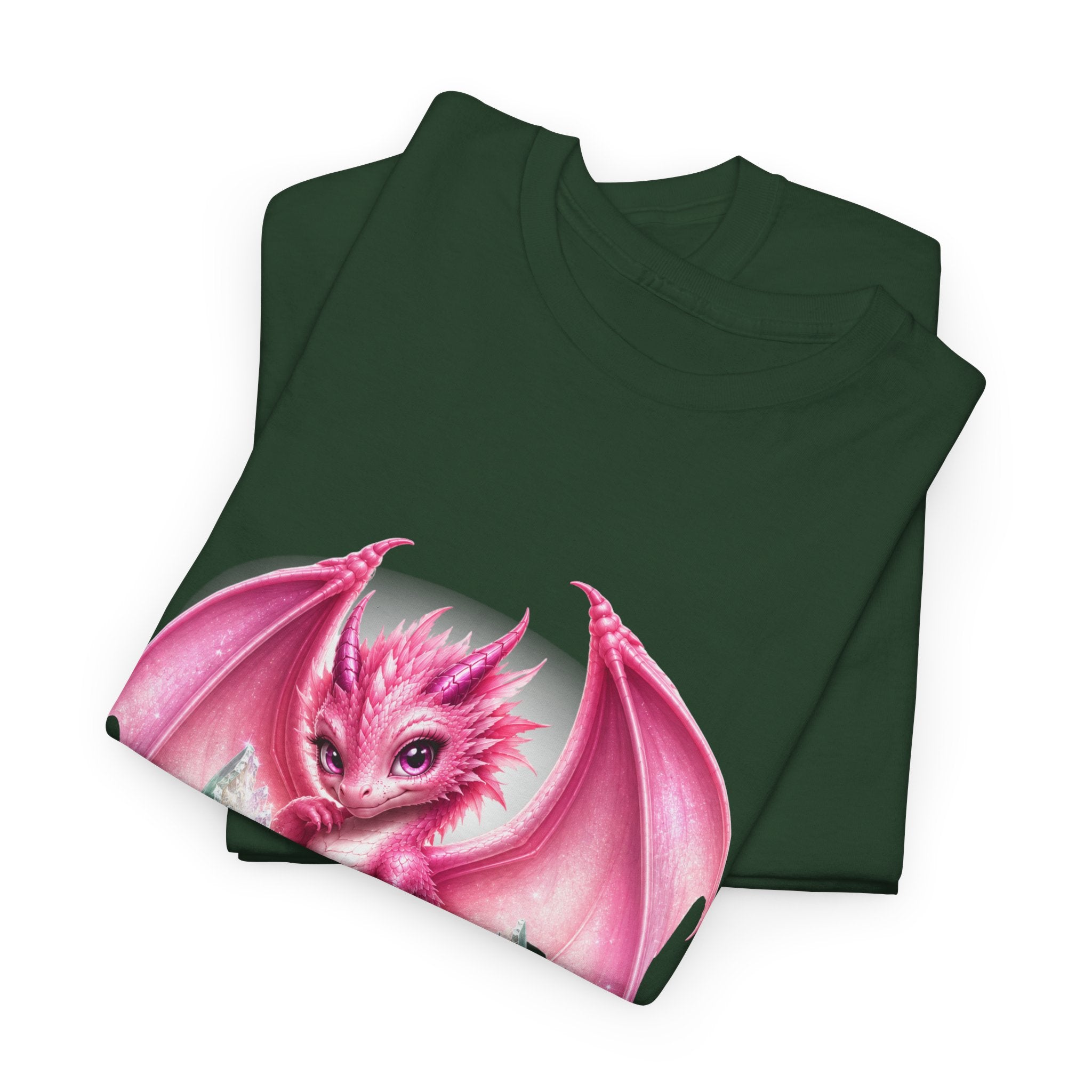 Pink Baby Dragon T-Shirt — Cute Fantasy Dragon Graphic Tee