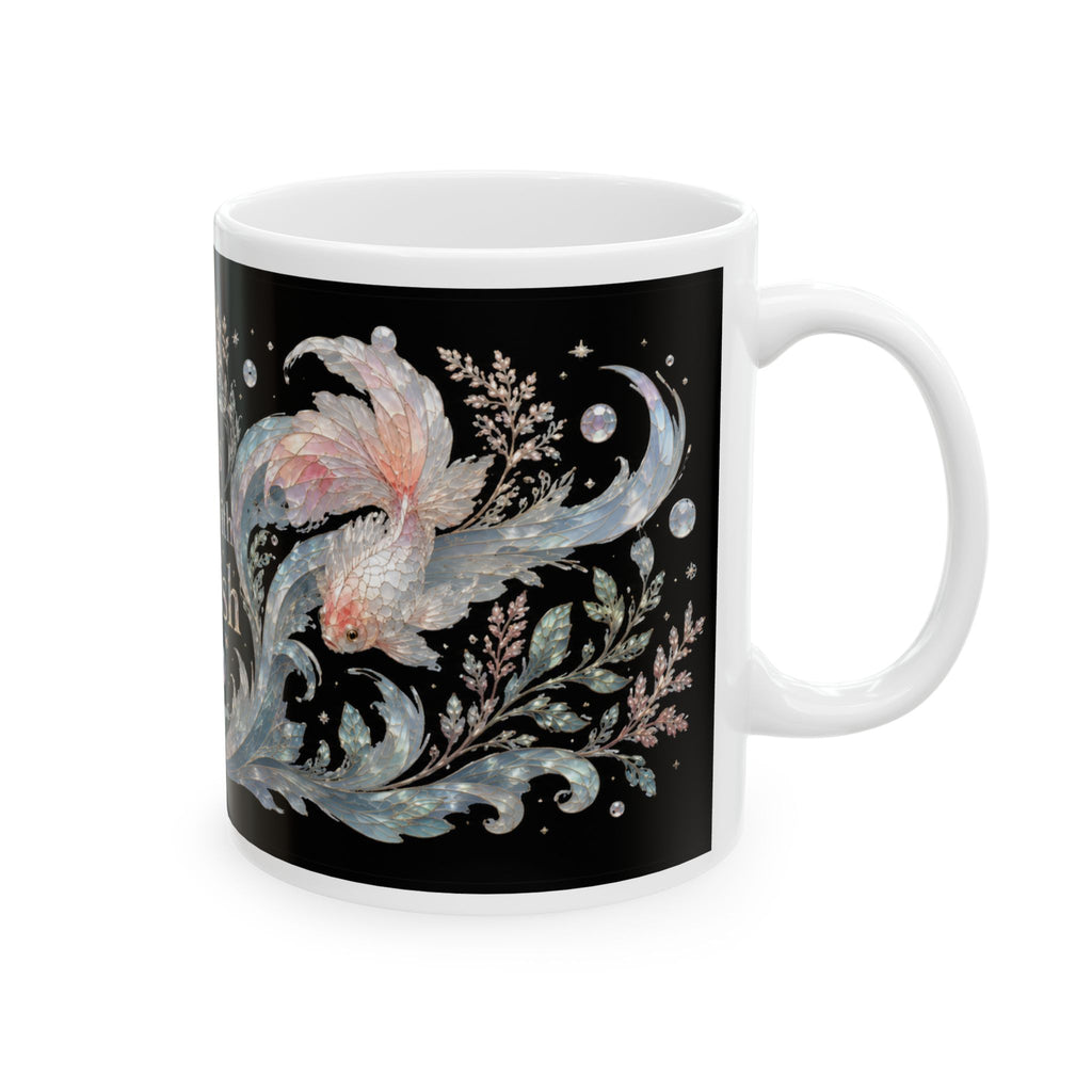 Goldfish Ceramic Mug — "Life Is Better With Goldfish" Illustrated Coffee Cup
