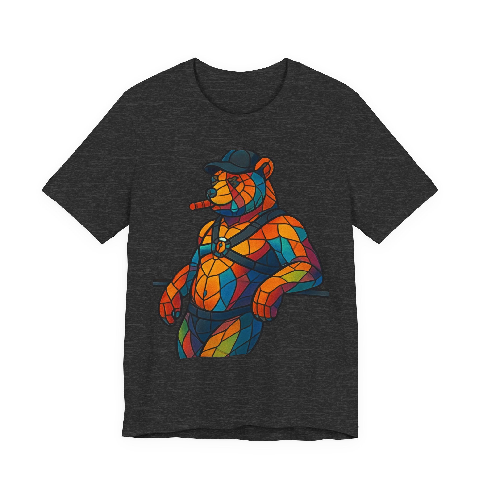 Pride Bear Cigar Daddy Tee, Pride Bear, Leather Bear, Cigar Daddy Bear, Cigar Daddy