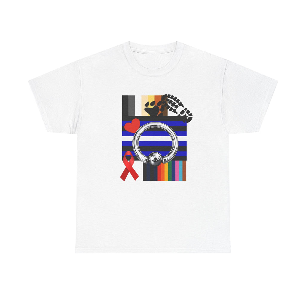 Awareness Ribbon & Pride Flag Graphic Tee