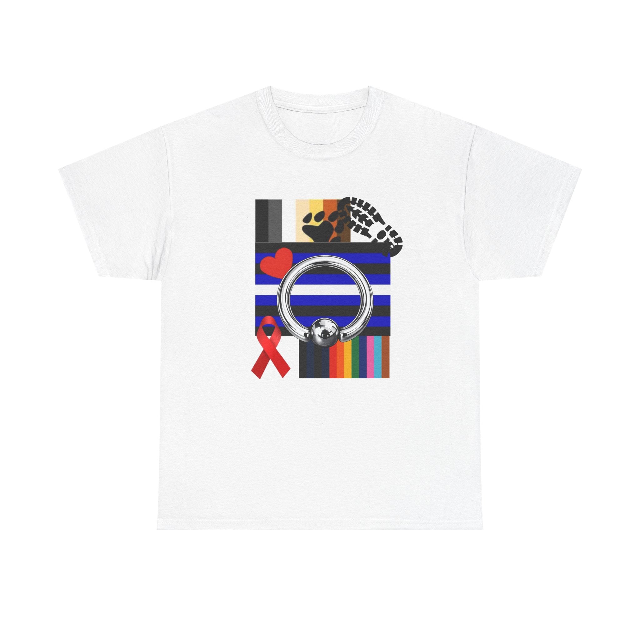 Awareness Ribbon & Pride Flag Graphic Tee