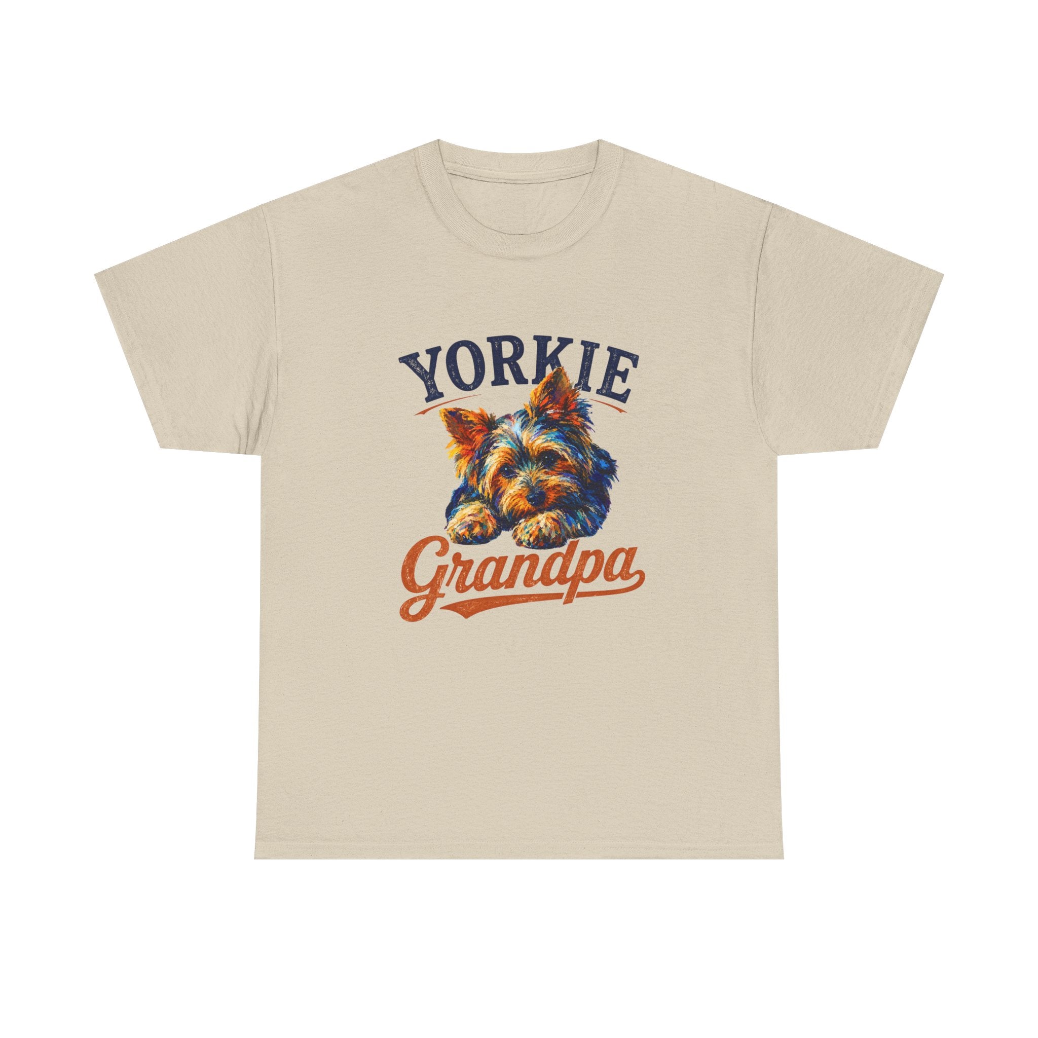 Yorkie Grandpa T-Shirt — Vintage Style Dog Lover Tee for Grandfathers