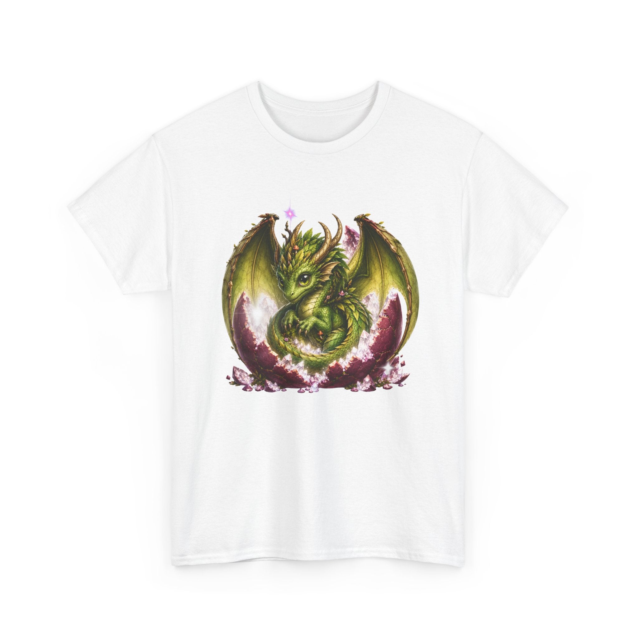 Dragon Hatchling Tee — Cute Green Baby Dragon Graphic T-Shirt