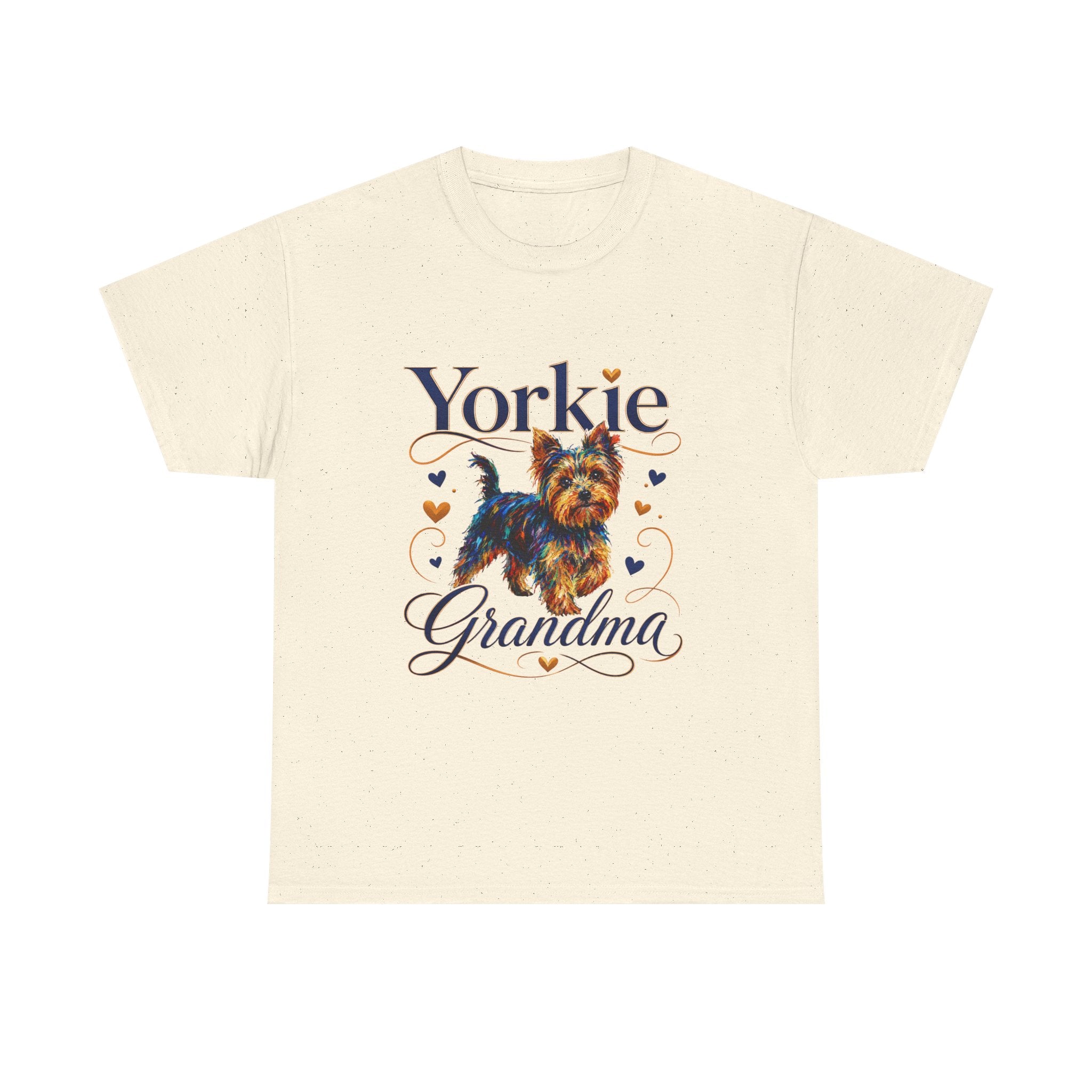 Yorkie Grandma T-Shirt – Cute Yorkshire Terrier Mom Graphic Tee