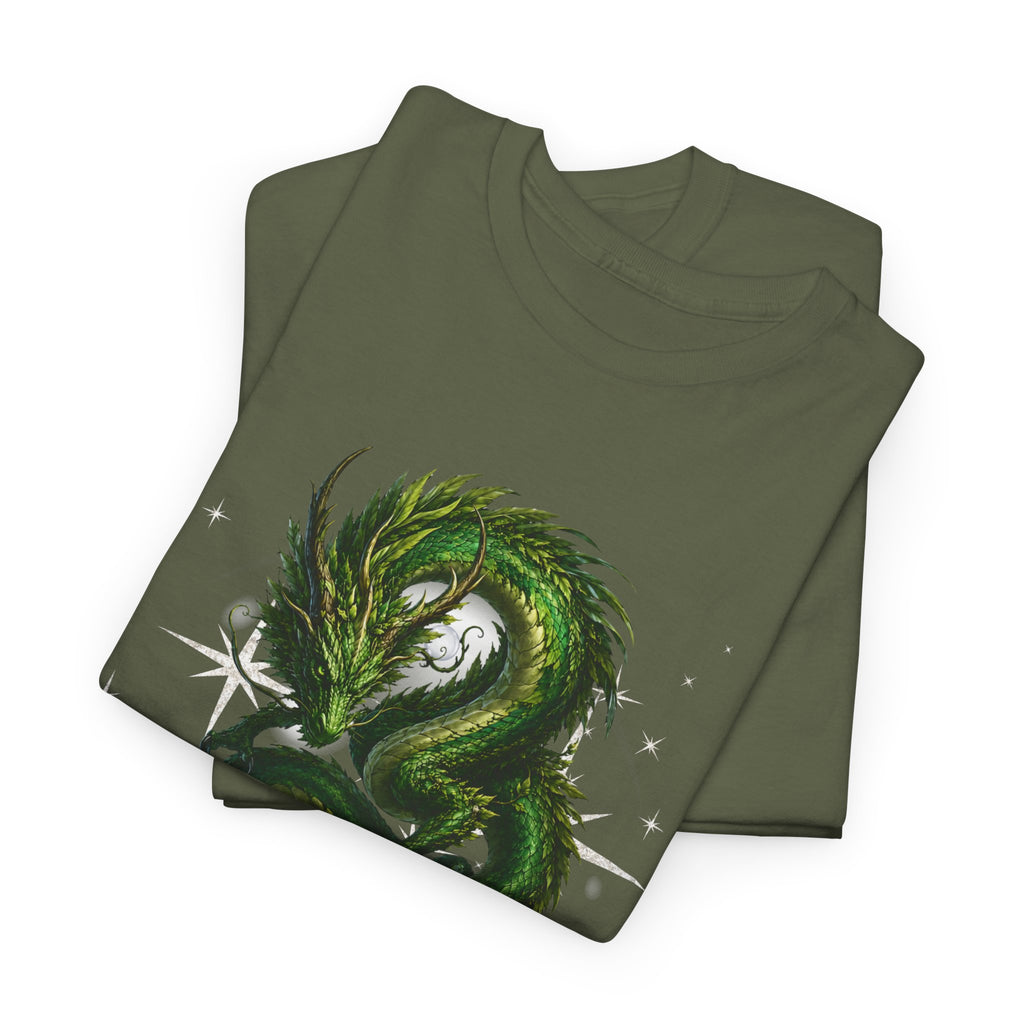 T-Shirt — "The Forest Keeps Receipts" Green Dragon Nature Graphic Tee