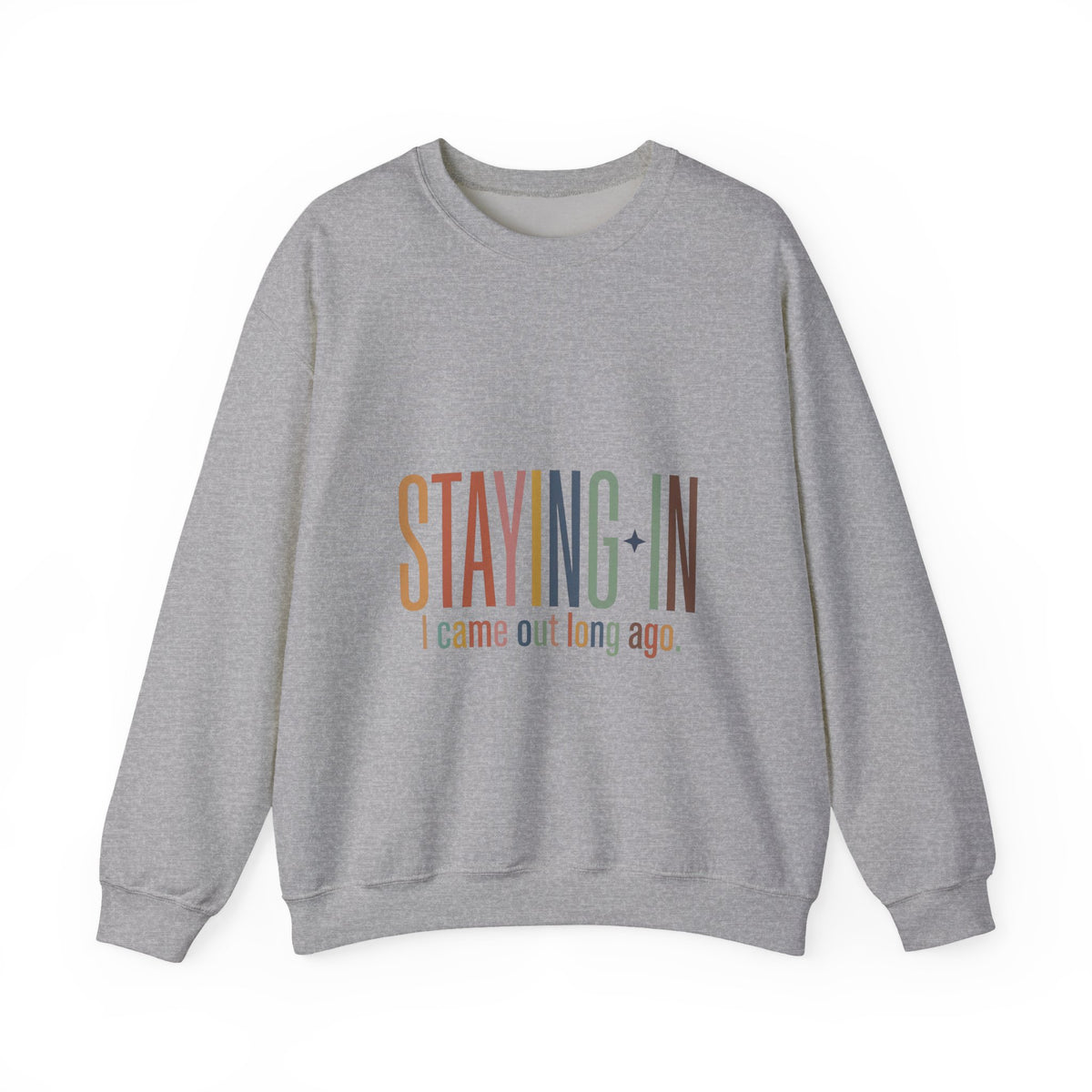 Staying In slogan crewneck Sweatshirt | Homebody cozy loungewear