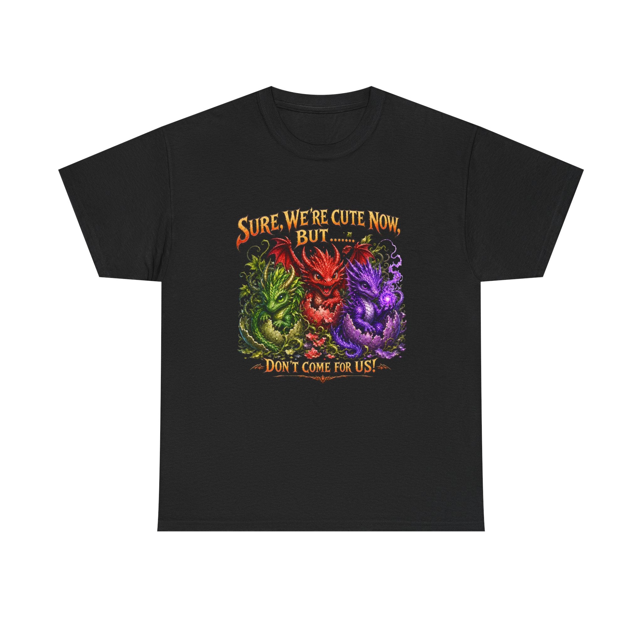 Cute Monster Trio T-Shirt – "Sure We’re Cute Now… Don’t Come For Us" Graphic Tee
