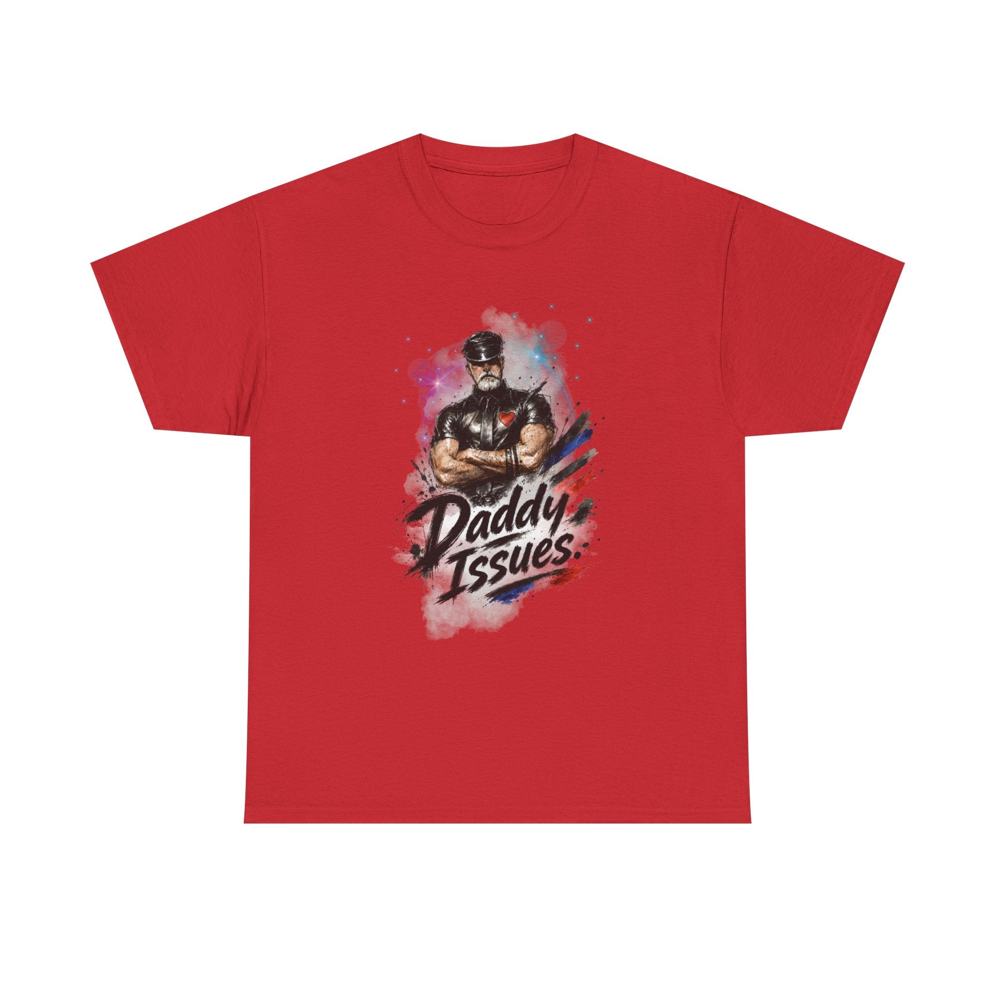 Daddy Issues Graphic Tee — Funny Dad Muscle Man T-Shirt, Father’s Day Gift. Leathermen.