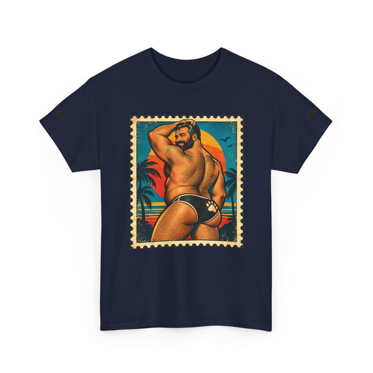 Bear Pride. Bear in speedo in Vintage Pin up style design.