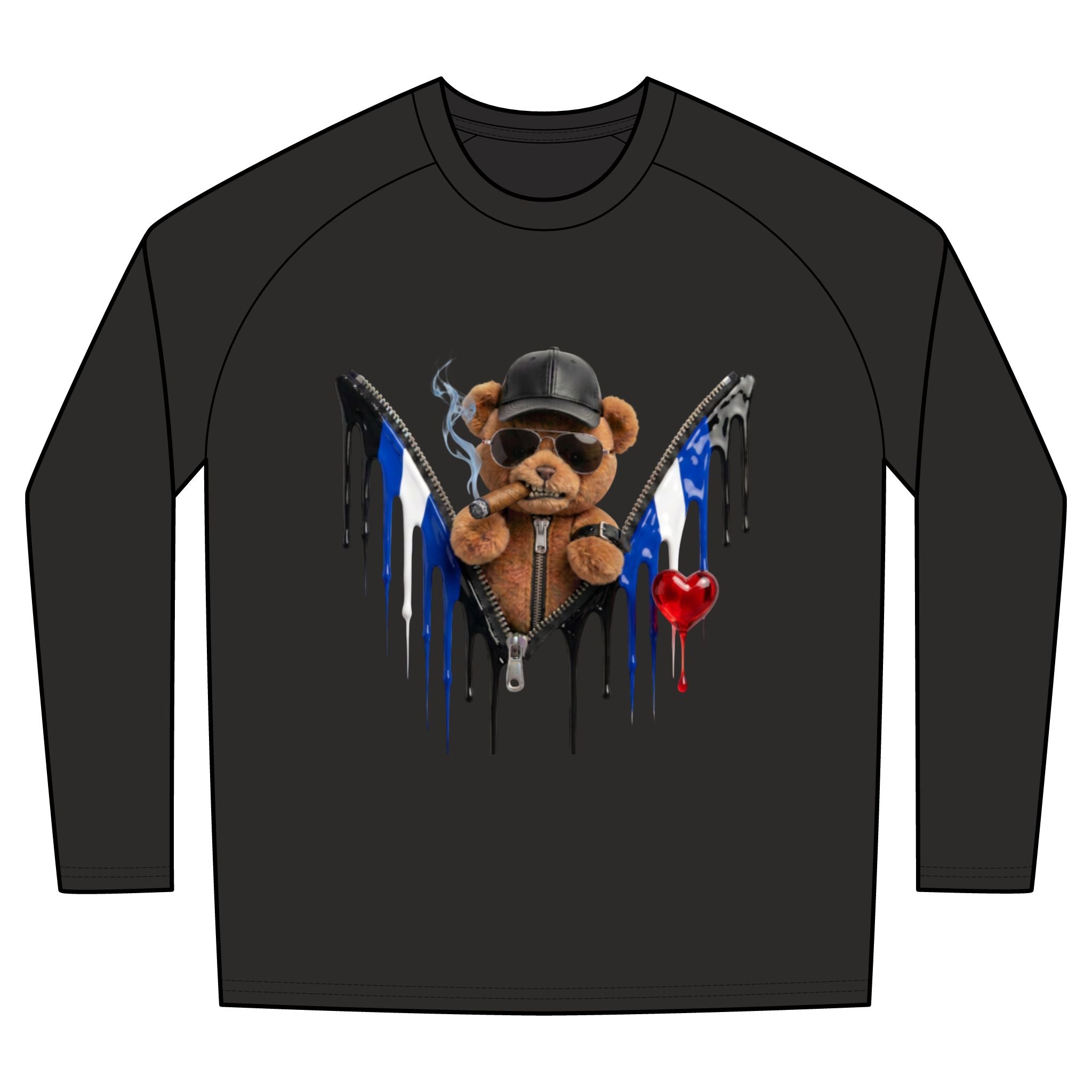 Unisex Tri-Blend Long Sleeve Colorblock Raglan