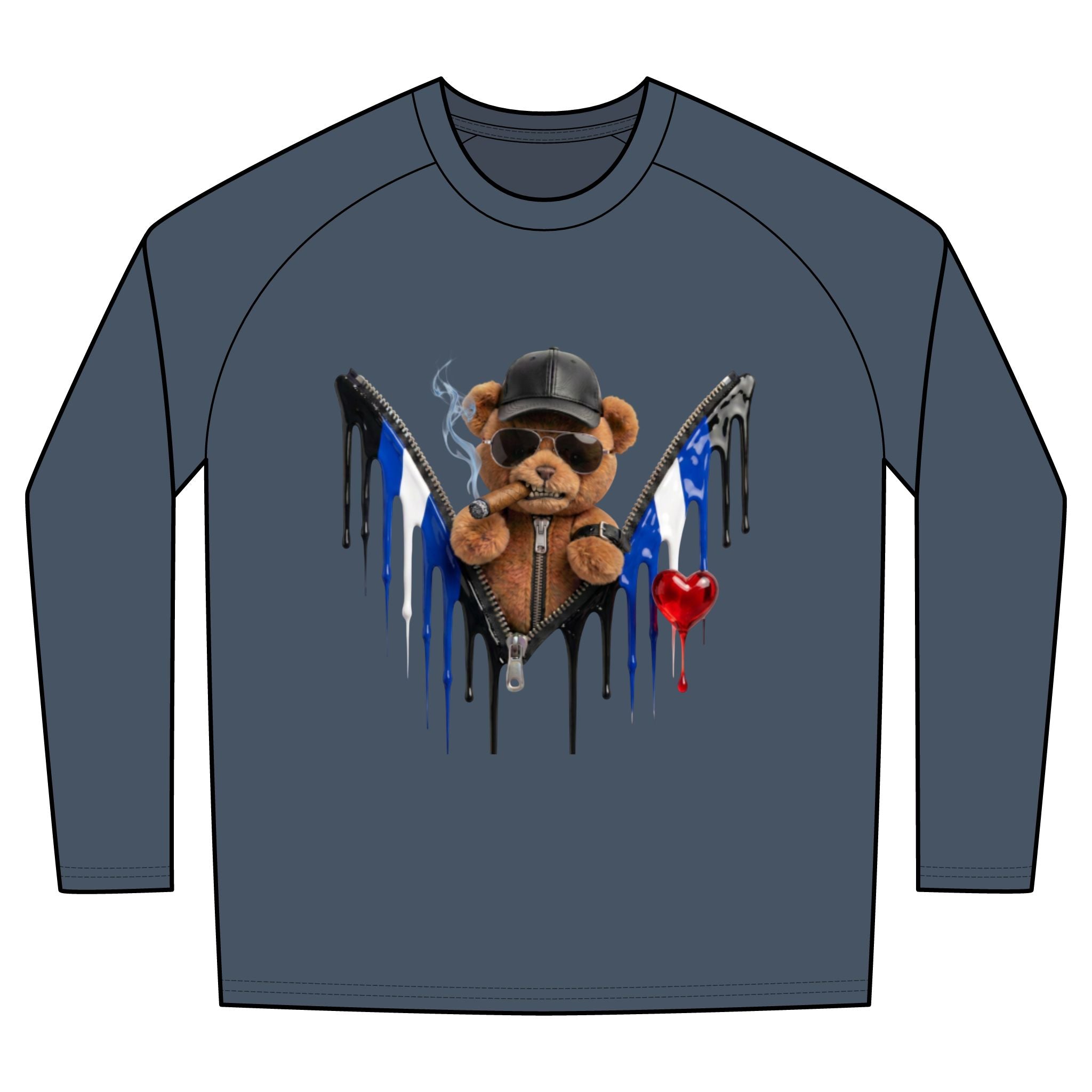 Unisex Tri-Blend Long Sleeve Colorblock Raglan