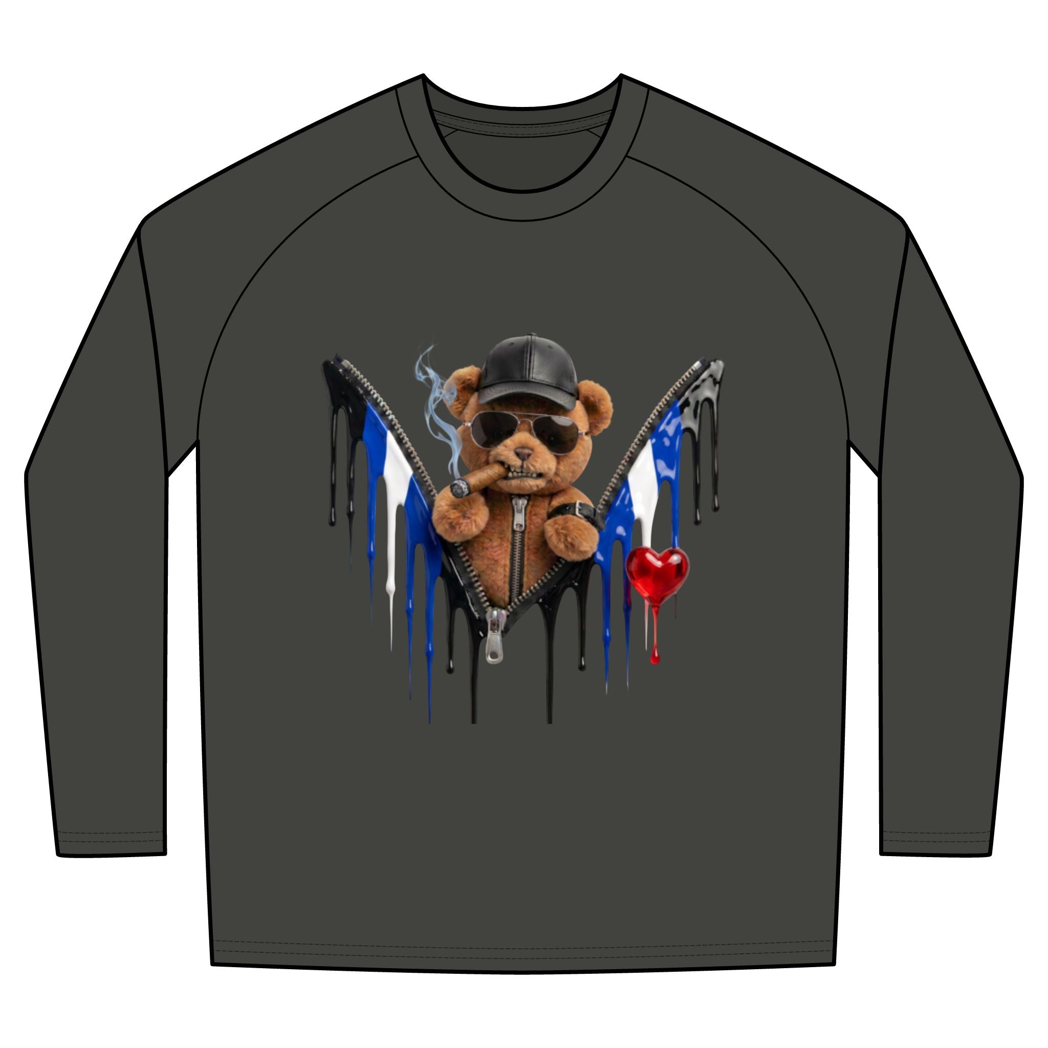 Unisex Tri-Blend Long Sleeve Colorblock Raglan