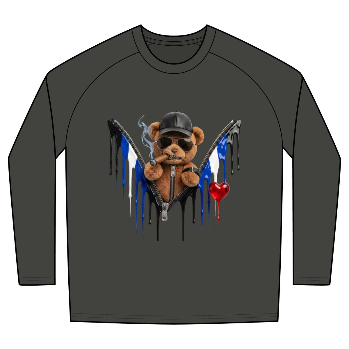 Unisex Tri-Blend Long Sleeve Colorblock Raglan