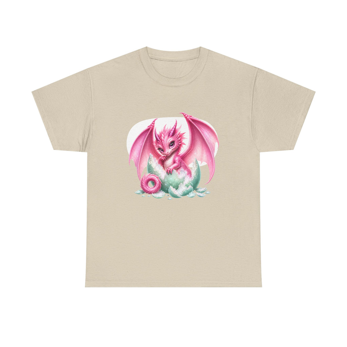 Pink Baby Dragon T-Shirt — Cute Fantasy Dragon Graphic Tee