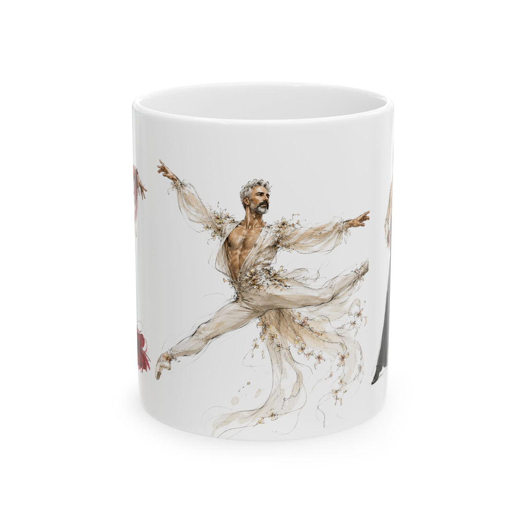 Ballet Dancers Ceramic Mug – Artistic Ballet Silhouette Coffee Cup (11oz/15oz)