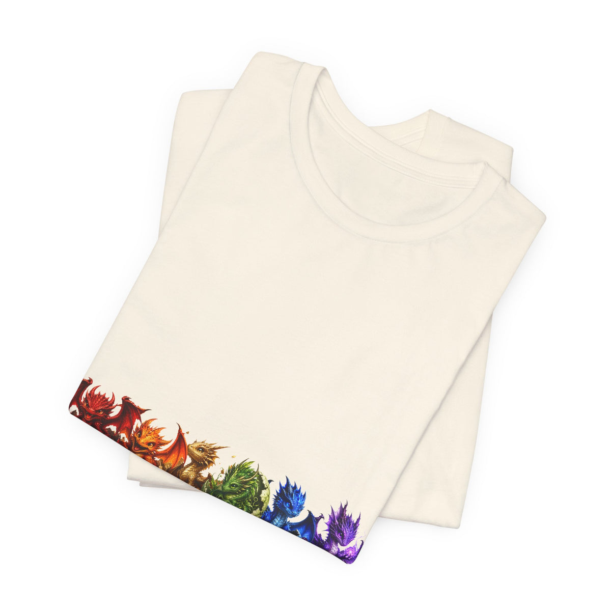 Rainbow Dragon Line Art T-Shirt