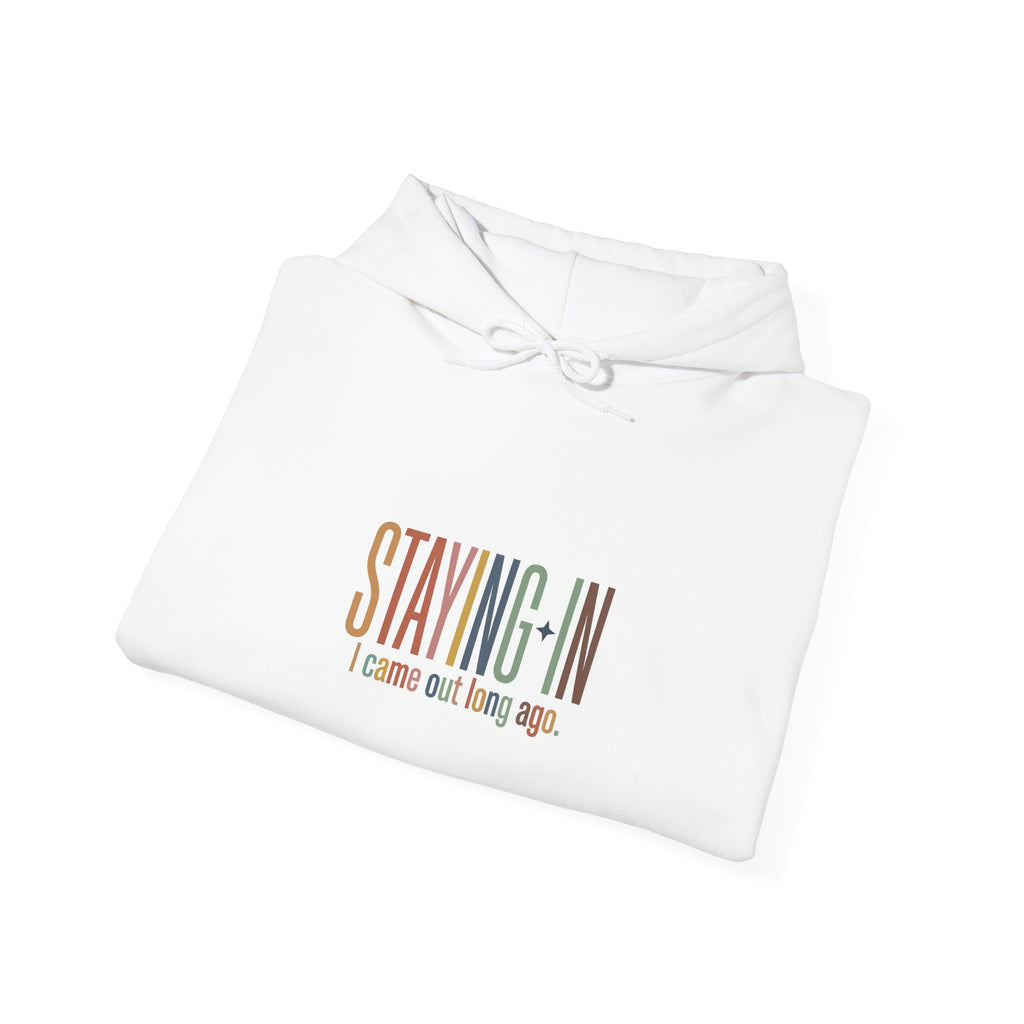 Staying In text hoodie | Homebody loungewear cozy stay-at-home sweatshirt