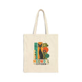 Tote Bag — Retro 'Meowdel Citizen' Cat Canvas Tote