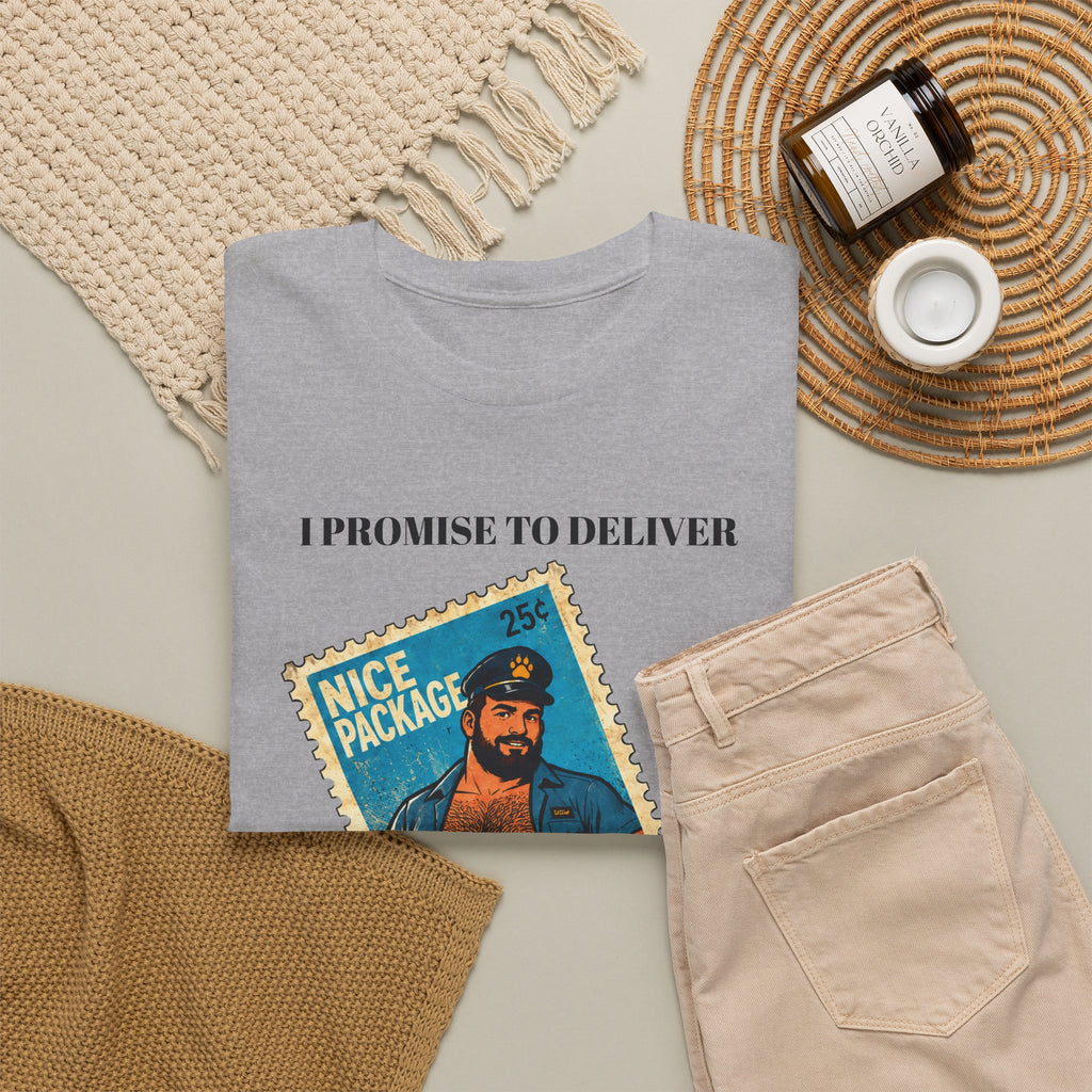 Gay Bear Shirt – Vintage Bear Pride Pin-Up T-Shirt, Retro Postage Stamp Art, LGBTQ Bear Culture Tee.