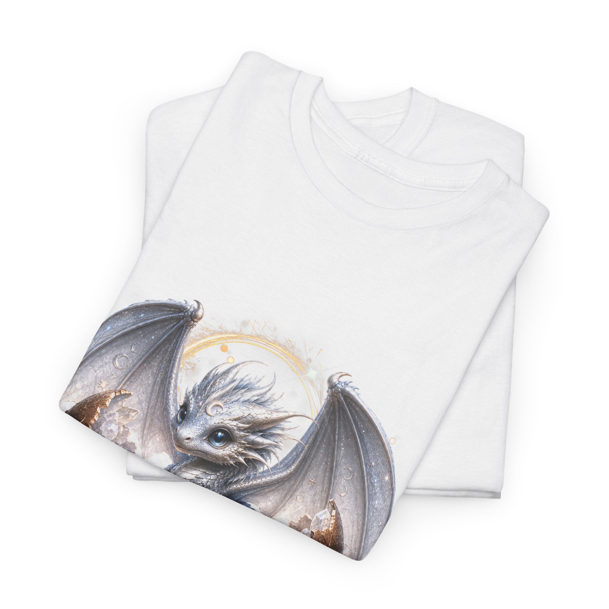 Fantasy Baby Dragon T‑Shirt — Cute Sleeping Dragon Illustration Tee