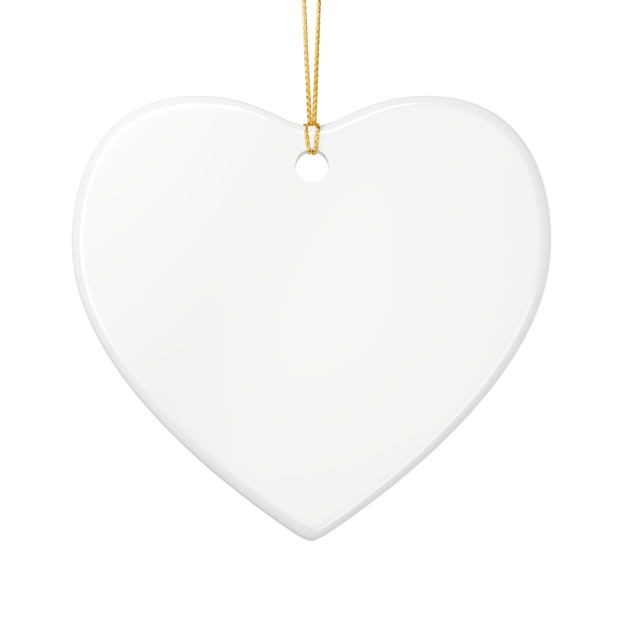 Biker Bear Heart Ornament — Cute Motorcycle Teddy Ceramic Decoration