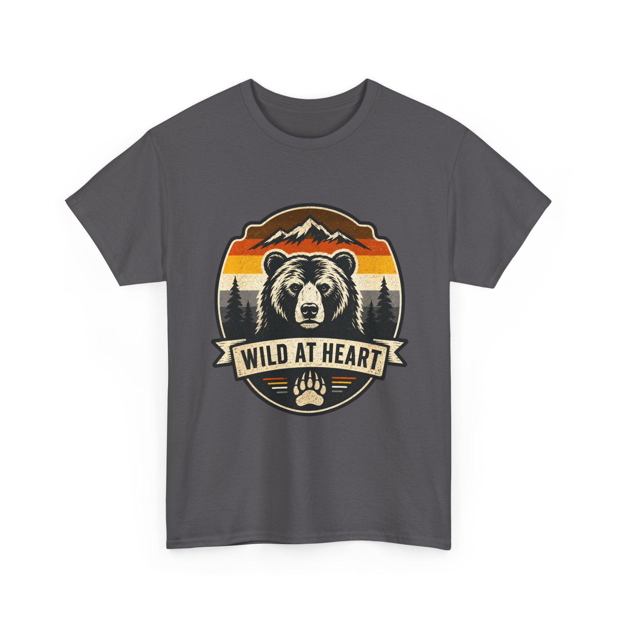Wild at Heart Bear T-Shirt — Vintage Outdoor Adventure Tee