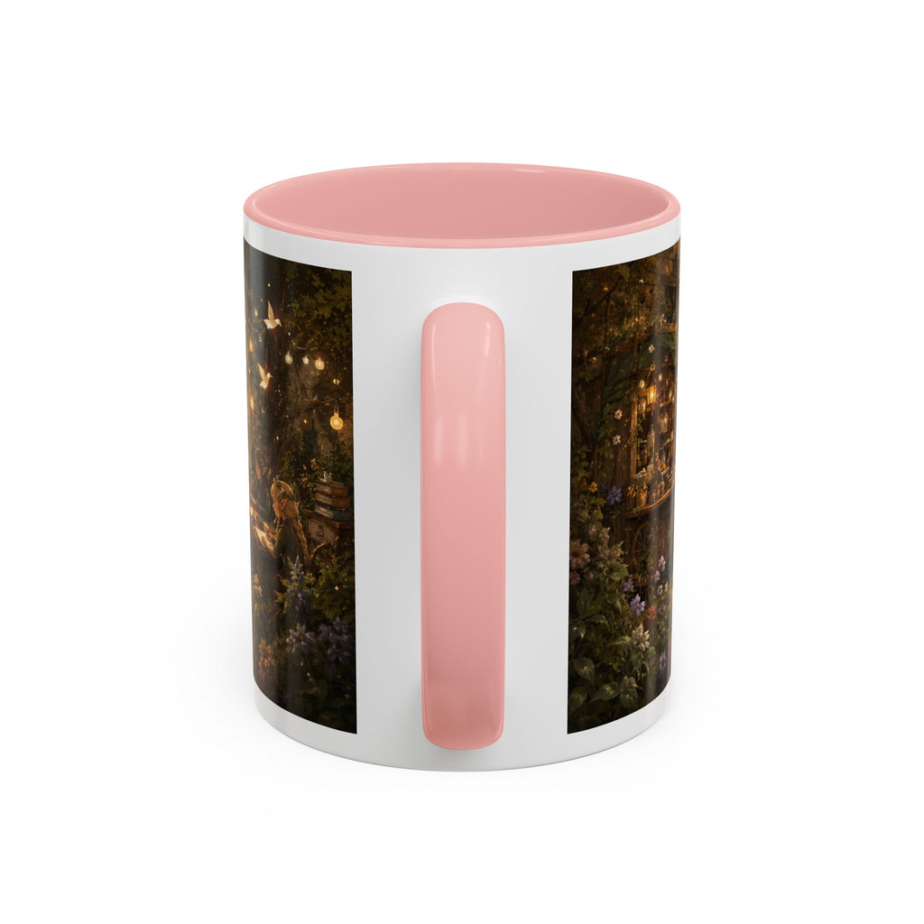Whimsical Woodland Café Accent Coffee Mug — Cozy Fairy Tale Scene (11/15oz)