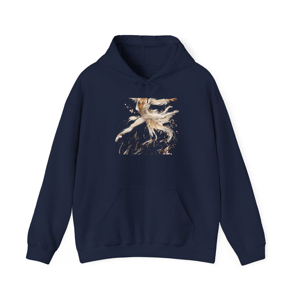 Christmas Angel Hoodie — Watercolor Angel "Merry Christmas" Holiday Sweatshirt