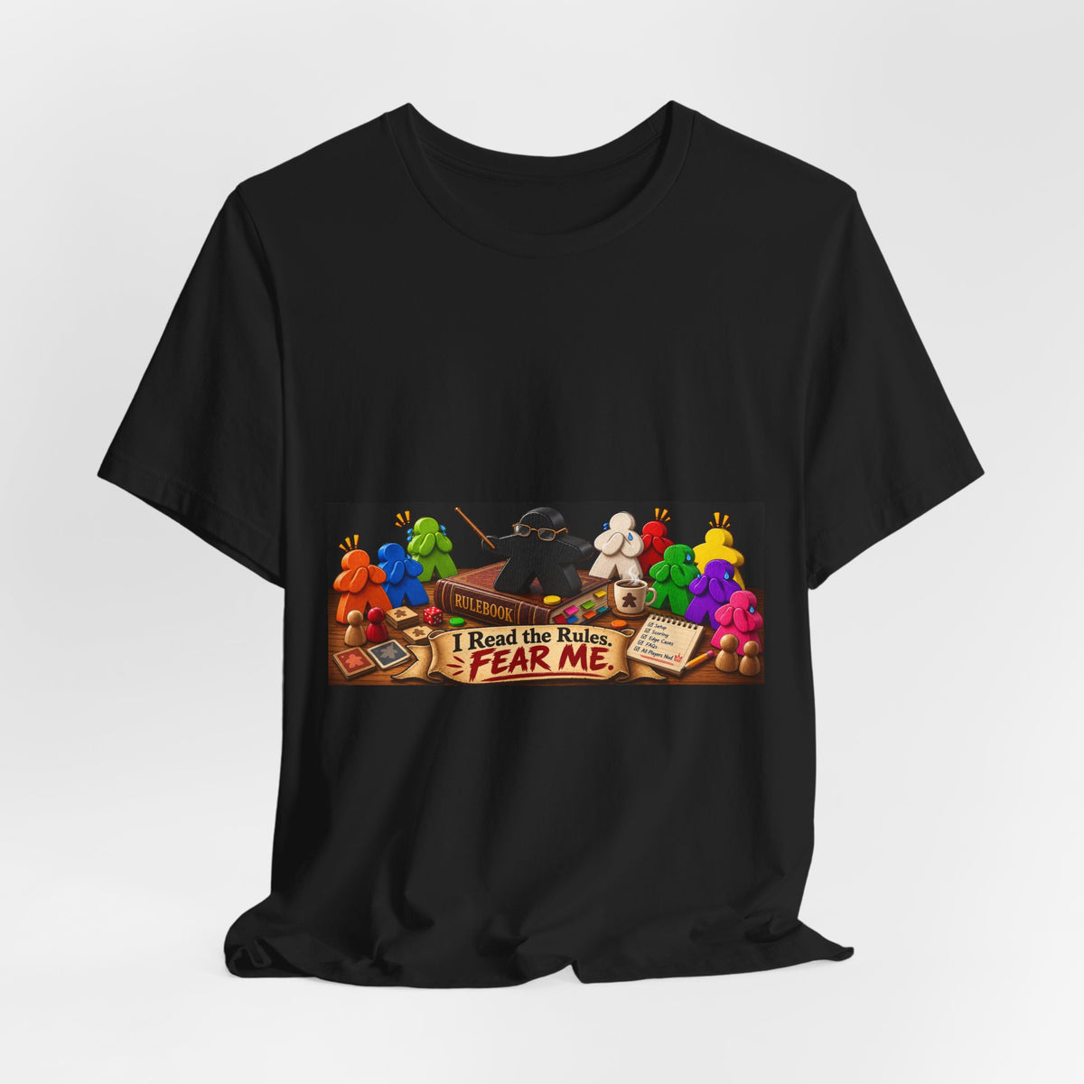 Board Game Meeples Graphic Tee — "I Used to Be Fun, Now I Fear Me"