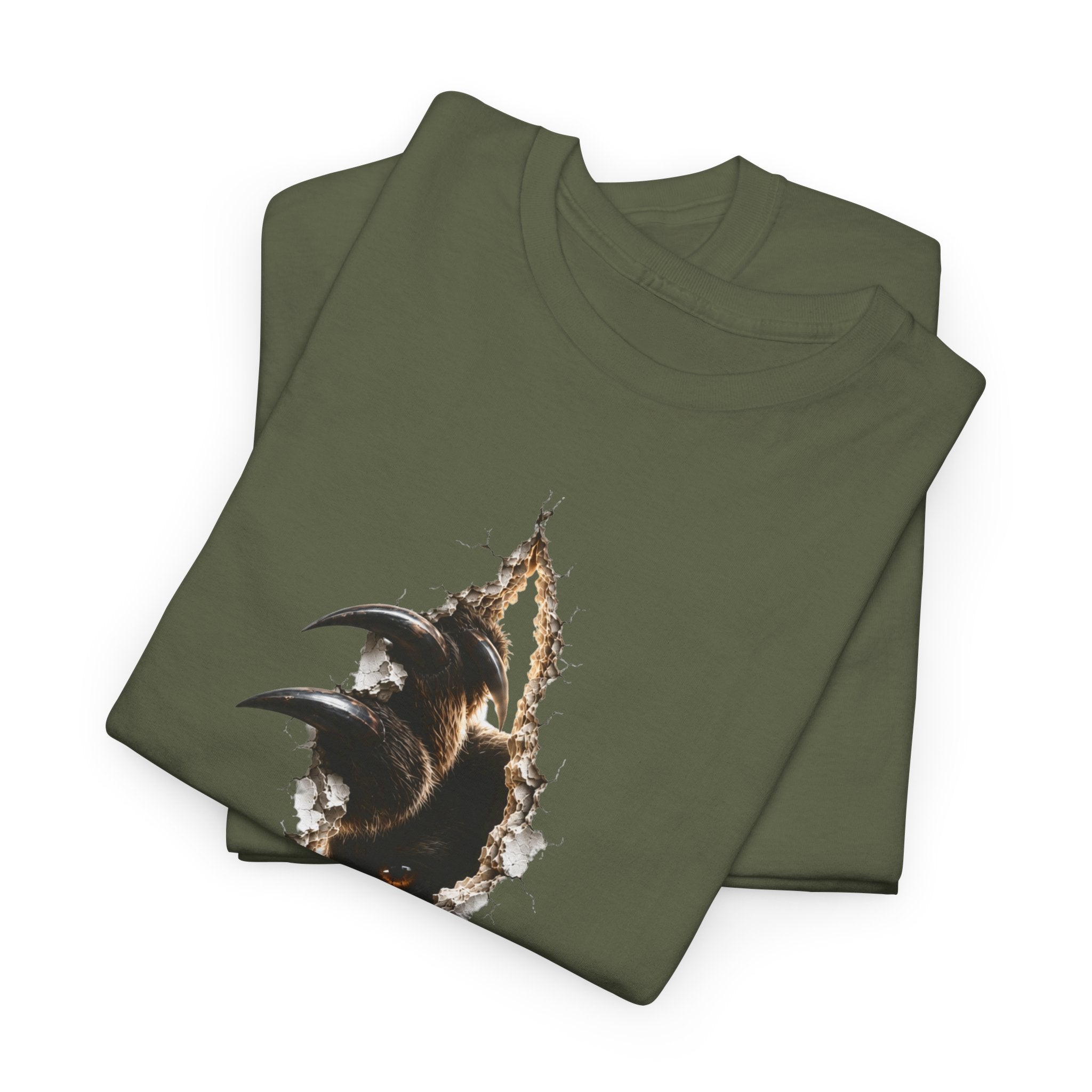 Bear Ripped Tee — Scarey Bear ripping through the shirt.Graphic T-Shirt