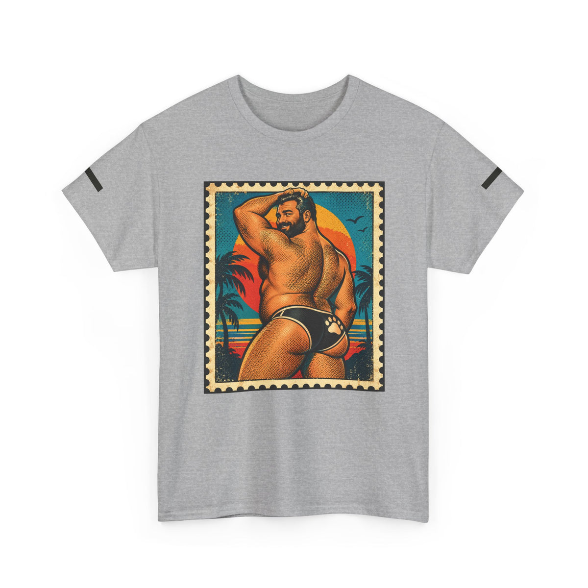 Bear Pride. Bear in speedo in Vintage Pin up style design.