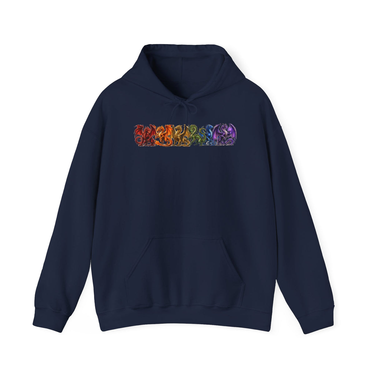 Hoodie — Rainbow Floral Foxes Graphic Pullover