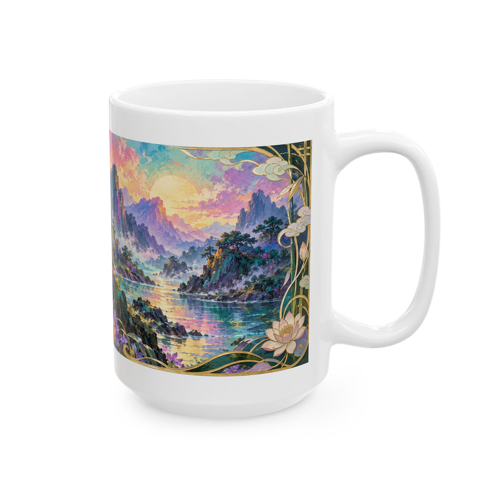 Panda Mugs – Asian-Inspired Art Nouveau Nature Collection