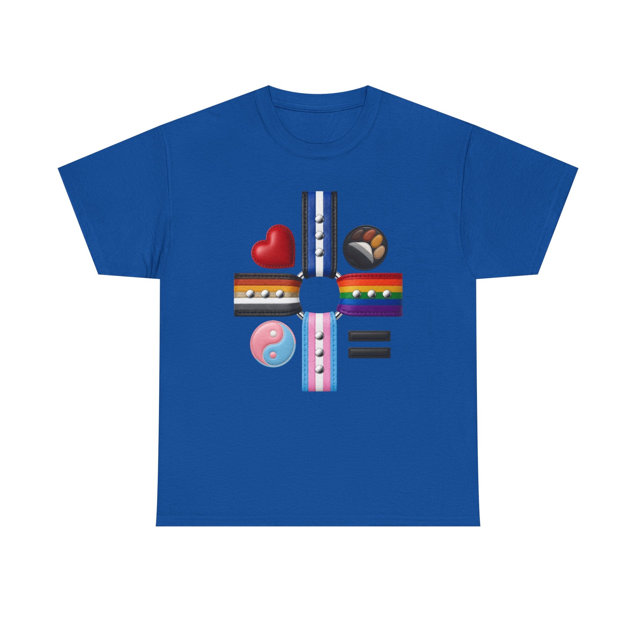 Equality Love Pride T-Shirt — Inclusive LGBTQ+ Flag Heart Design