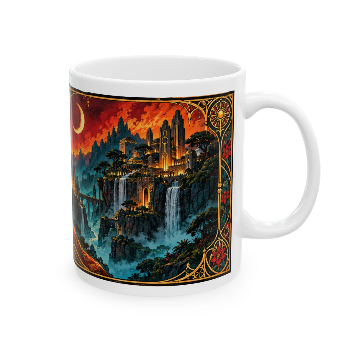 Afrocentric Coffee Mug – Black Art Mug with Empowering African American Artwork – Melanin Gift – Black Culture Home Decor