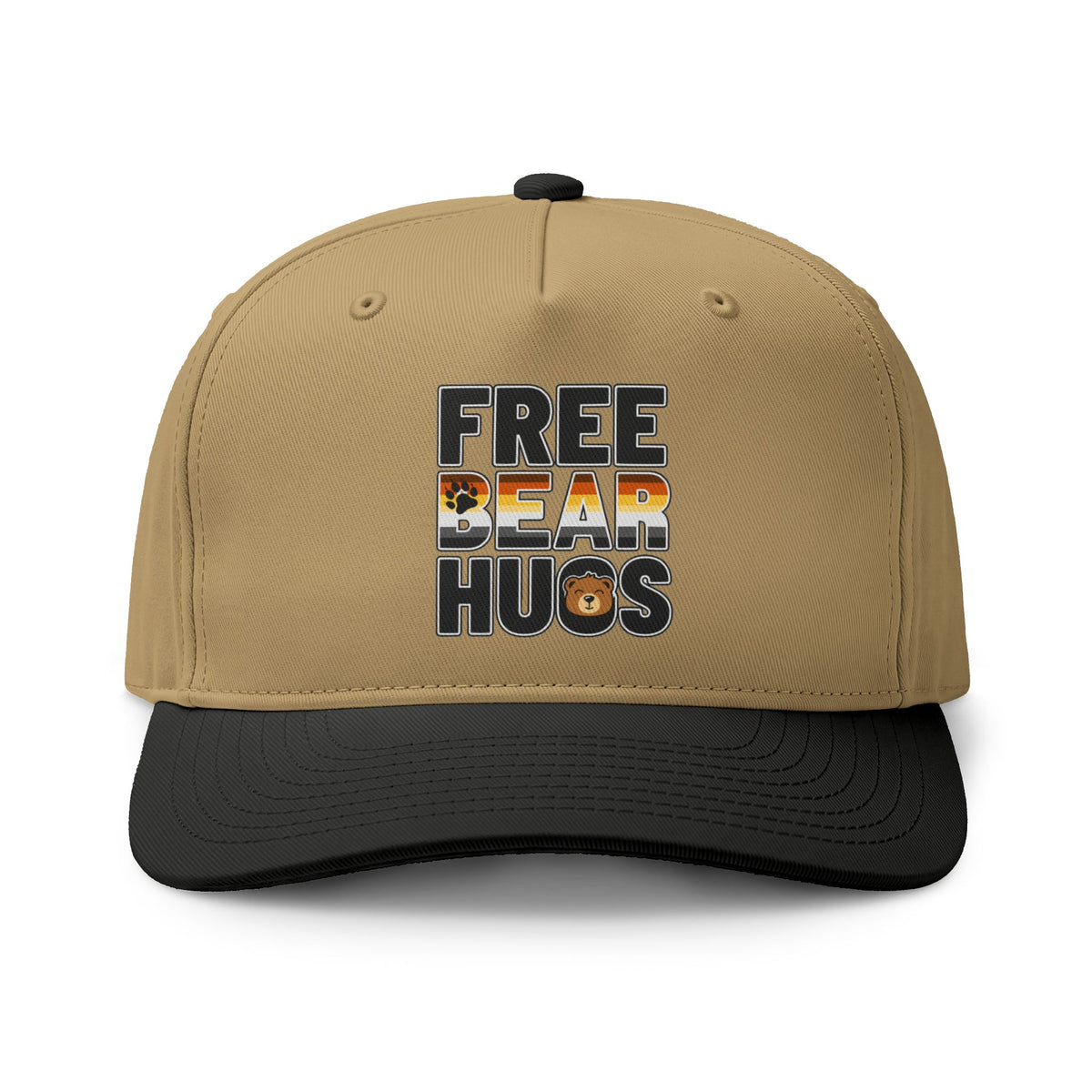 Bear Hugs Two-Tone Cap — 'Free Bear Hugs' Love Is Love Pride Hat