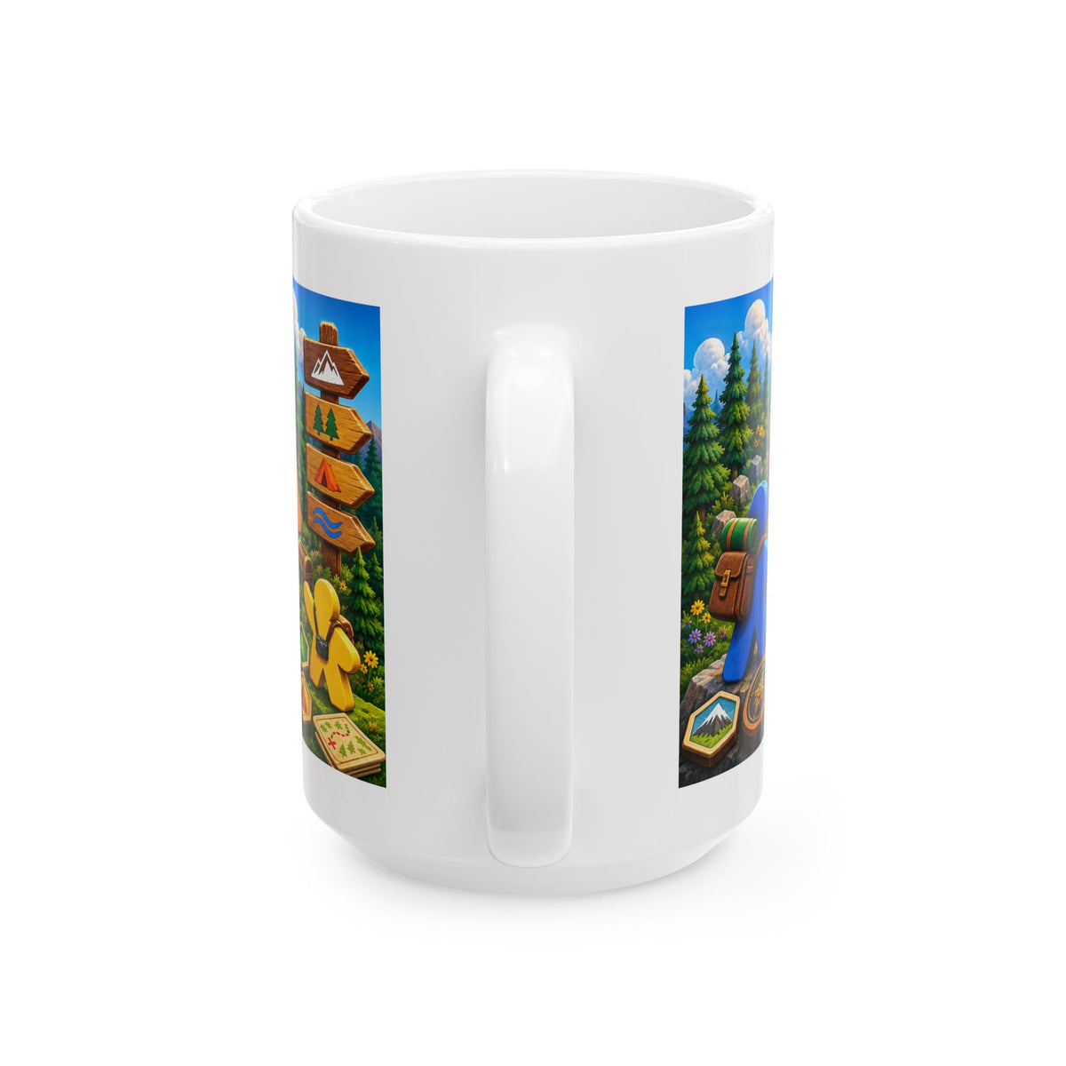 Adventure Is Better in Turns Ceramic Mug — Board Game Meeple Travel Design (11oz/15oz)
