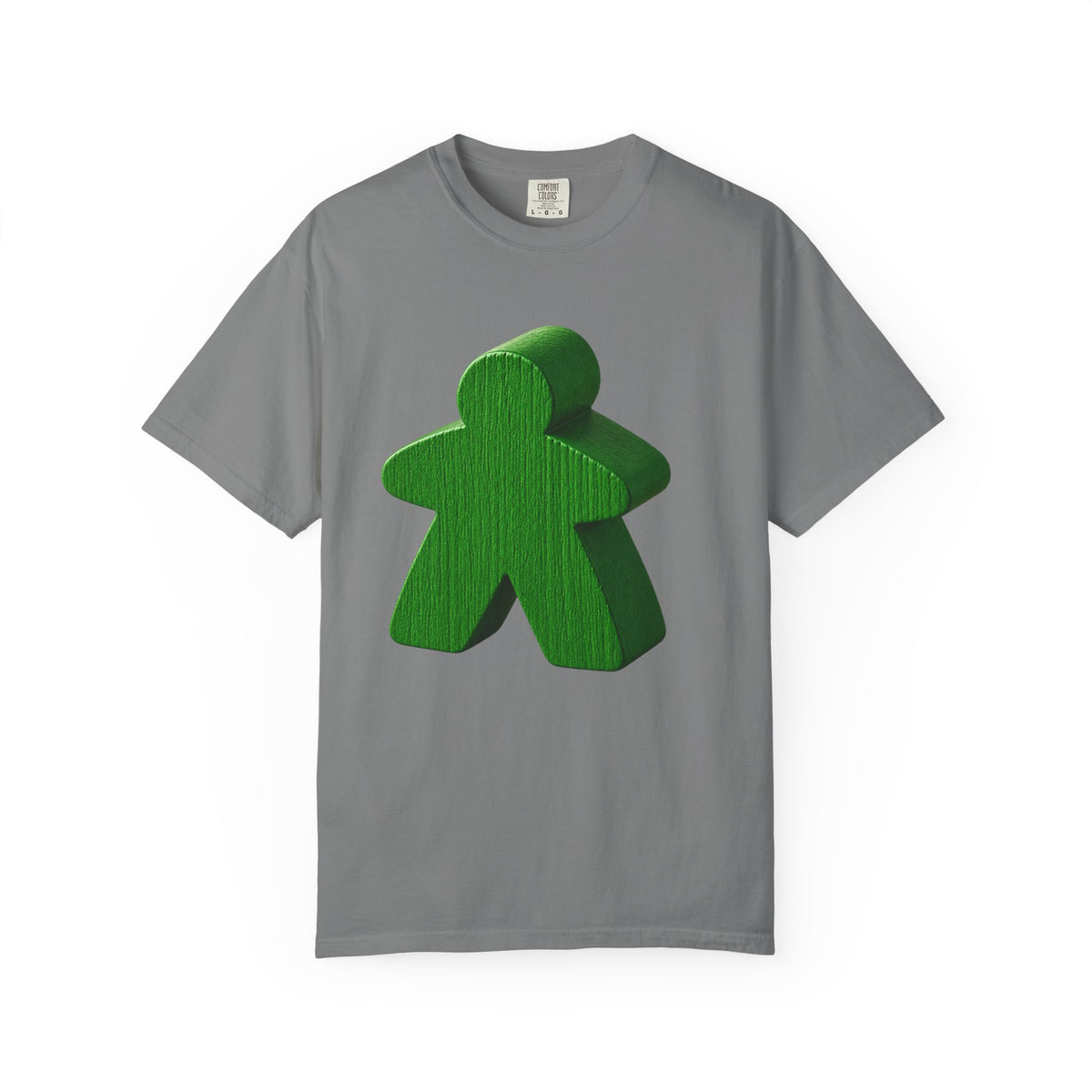 Meeple Graphic T‑Shirt — Green Board Game Gamer Tee