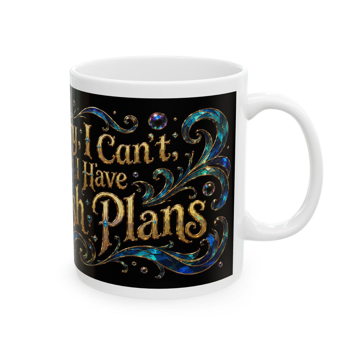 Goldfish Gift Mug — "Sorry I Can’t, I Have Fish Plans" Ceramic Coffee Cup