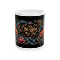 My Therapist Has Fins Ceramic Mug — Colorful Koi Fish Coffee Cup (11oz & 15oz)