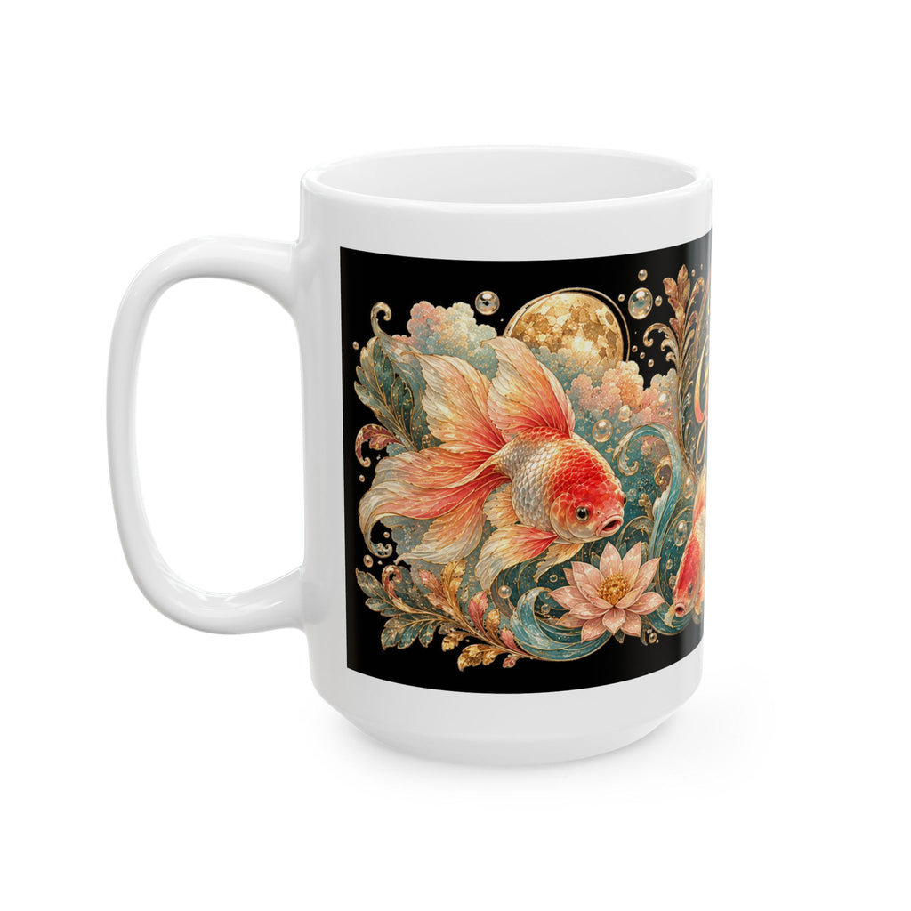 Proud Goldfish Parent Ceramic Mug — 11oz & 15oz Decorative Fish Lover Coffee Cup