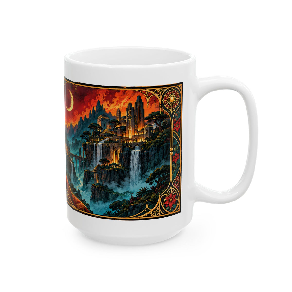 Afrocentric Coffee Mug – Black Art Mug with Empowering African American Artwork – Melanin Gift – Black Culture Home Decor