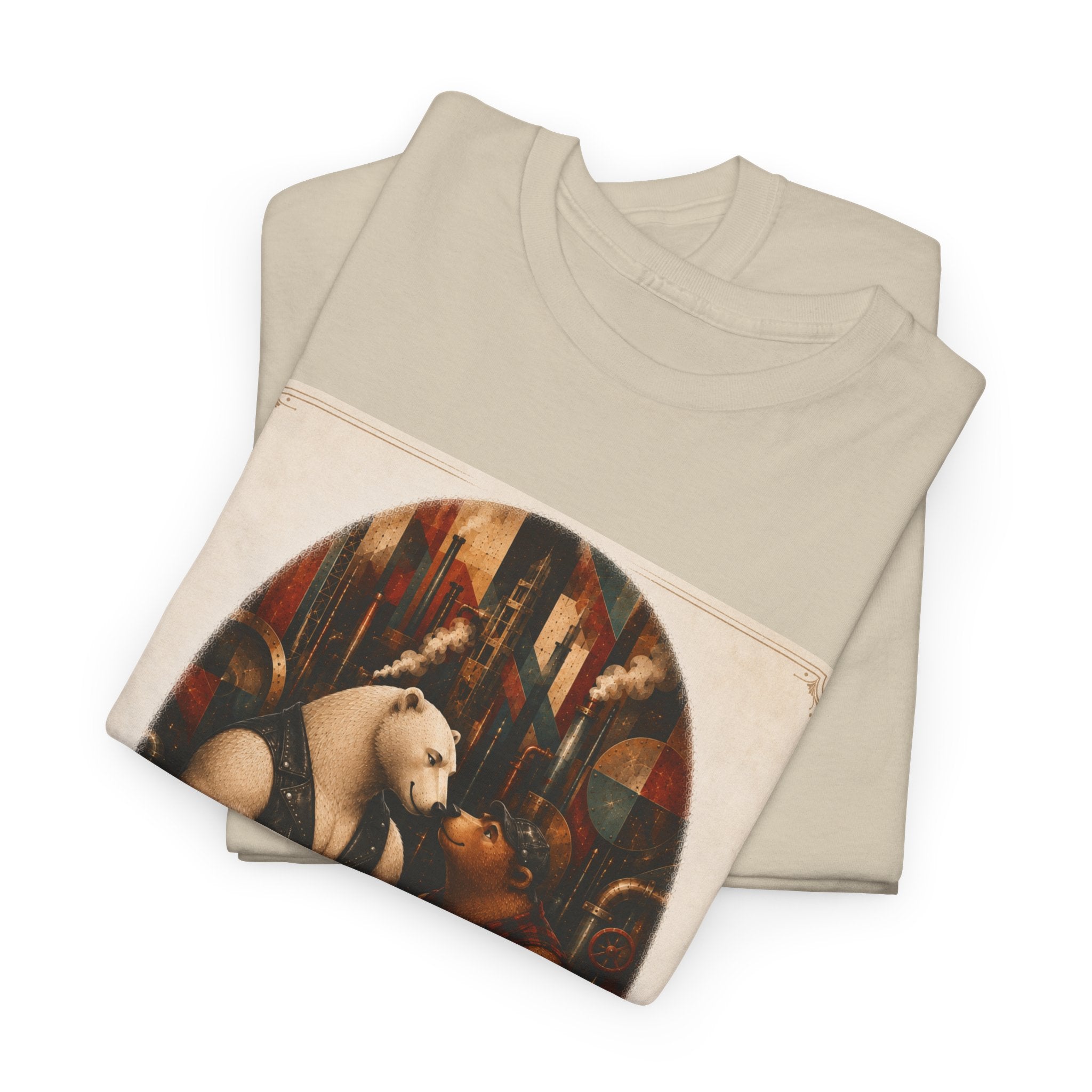 Bear Couple Graphic Tee — "You Had Me, Hey Bear" Vintage Woodland Love T-Shirt